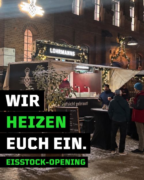 Fassbieranstich & Eisstock-Gaudi im Lohrmanns Biergarten